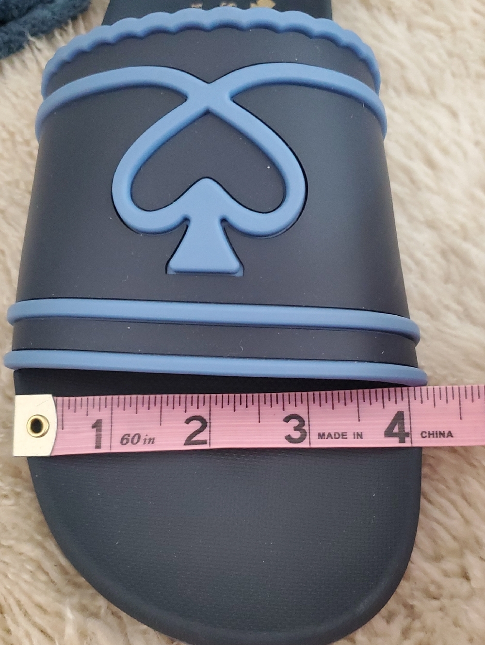 Kate Spade Brigitte Pool Slides Women’s SZ 10 Navy Blue - Picture 10 of 10